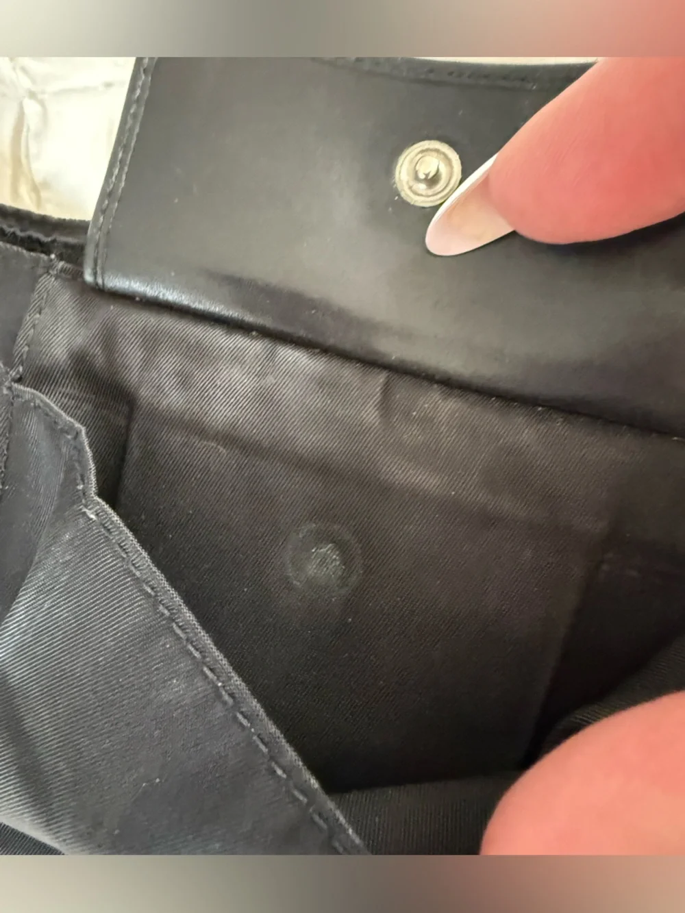 Prada triangle logo bifold wallet